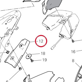 Couvercler Porte-Plaque — réf. 48019563A | Ducati Store