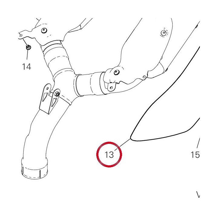 Panneau lateral gauche — réf. 48019533A | Ducati Store