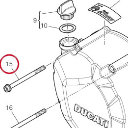 Vis tceif M6X80 10,9 — réf. 77140813C | Ducati Store