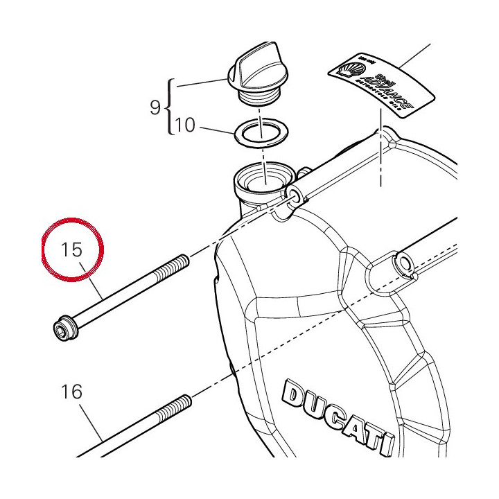 Vis tceif M6X80 10,9 — réf. 77140813C | Ducati Store