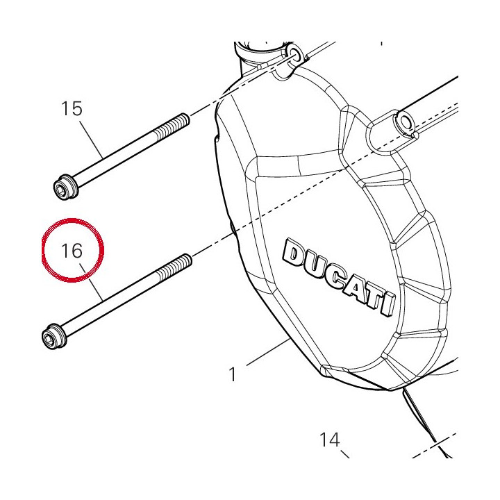 Vis tceif M6X90 10,9 — réf. 77140833C | Ducati Store