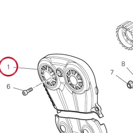 Couvercle externe courroie — réf. 24511731A | Ducati Store