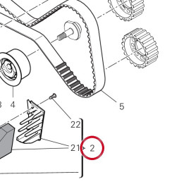 Couvercle ext. courroie — réf. 24521431A | Ducati Store