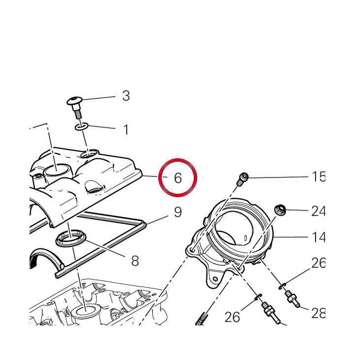 Couvercle soupapes — réf. 24712882D | Ducati Store