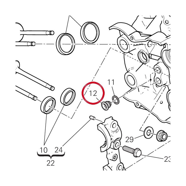 Bouchon fileté 78010511D — réf. 78010511D | Ducati Store