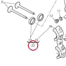 Culasse horizontale — réf. 30124071DA | Ducati Store