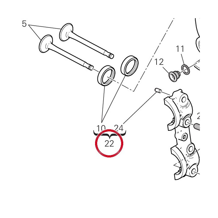 Culasse horizontale — réf. 30124071DA | Ducati Store