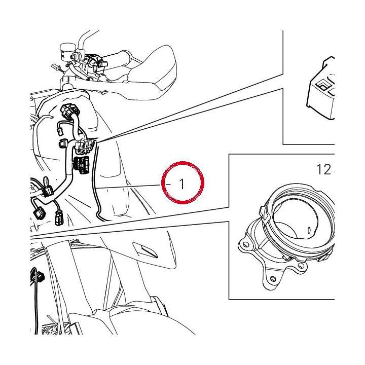C╢blage principal 5101D071E — réf. 5101D071E | Ducati Store