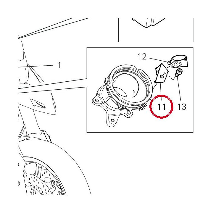Equerre 8301A991AA — réf. 8301A991AA | Ducati Store
