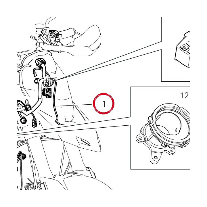 C╢blage principal 5101I121B — réf. 5101I121B | Ducati Store