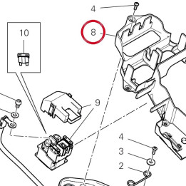 Support batterie 8291H212A — réf. 8291H212A | Ducati Store