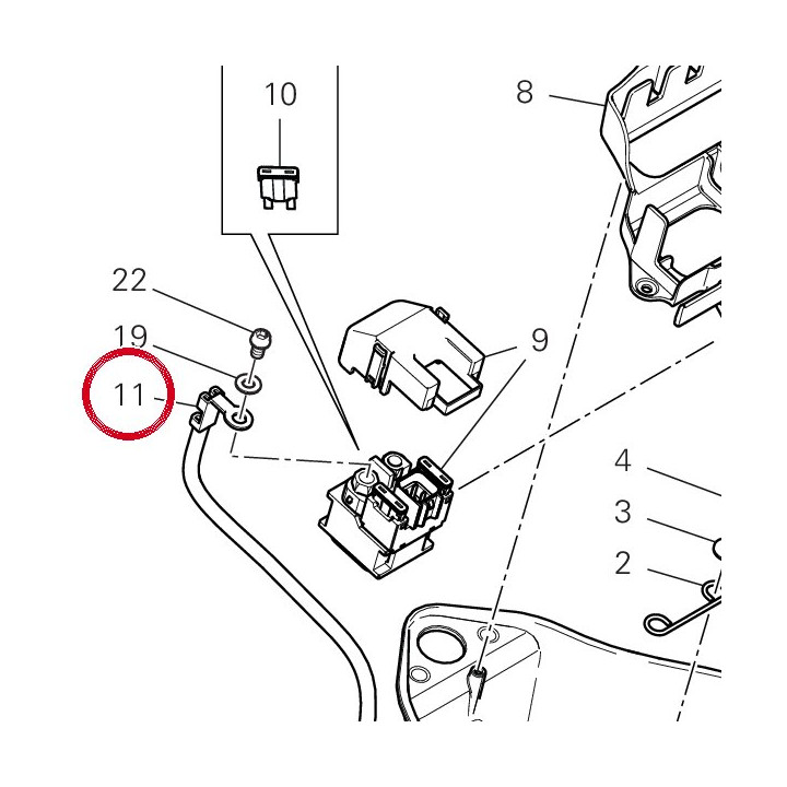 Cordon moteur démarrage — réf. 51410892C | Ducati Store