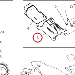 Support centrale injection — réf. 86612711A | Ducati Store