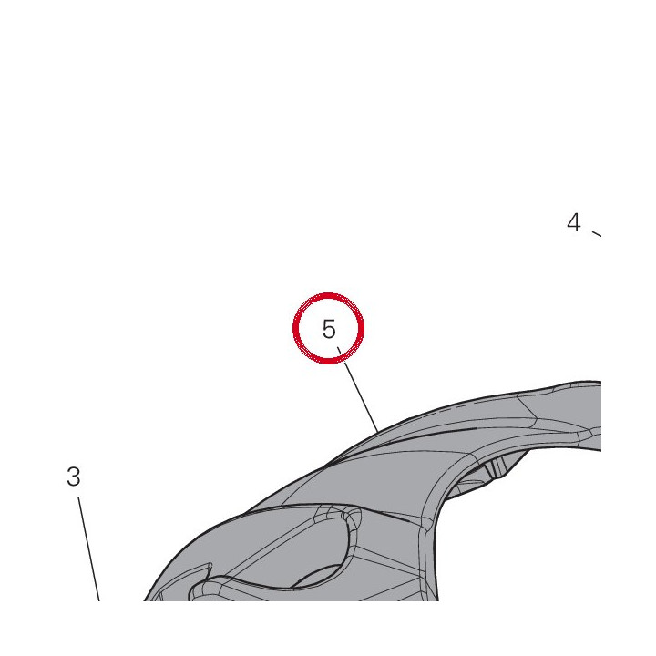 Garde-Boue avant carbone — réf. 564P1512BA | Ducati Store