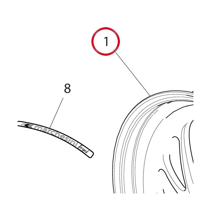 Jante roue ar. 50212351AA — réf. 50212351AA | Ducati Store