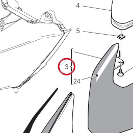 Capot avant supérieur — réf. 48019481AE | Ducati Store