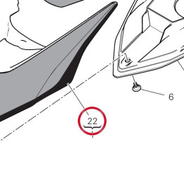 Decalcomanie gauche — réf. 4381E791A | Ducati Store