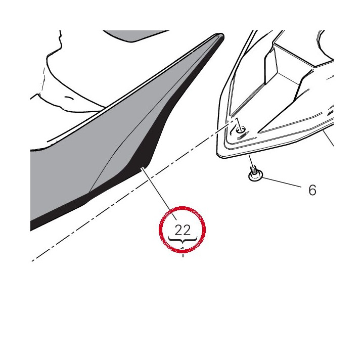 Decalcomanie gauche — réf. 4381E791A | Ducati Store