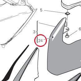 Decalcomanie gauche — réf. 4381E721A | Ducati Store