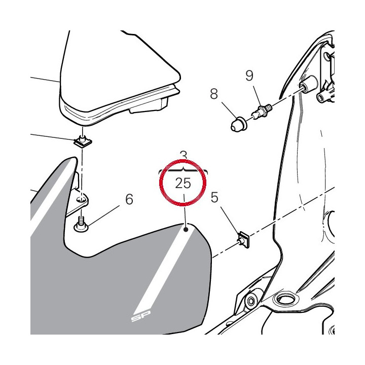 Decalcomanie droit 4381E731A — réf. 4381E731A | Ducati Store