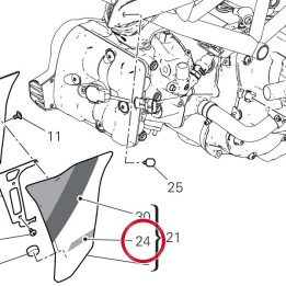 Decalcomanie gauche — réf. 4381E711A | Ducati Store