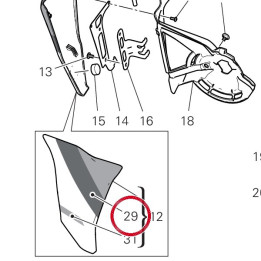 Decalcomanie calotte droit — réf. 4381E671A | Ducati Store