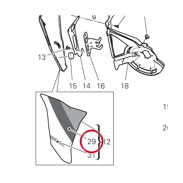 Decalcomanie calotte droit — réf. 4381E671A | Ducati Store