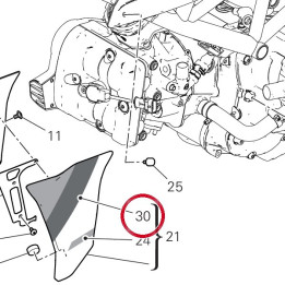 Decalcomanie calotte gauche — réf. 4381E681A | Ducati Store