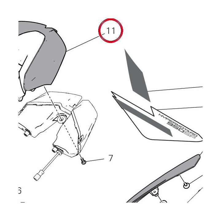 Support feu arrière — réf. 48028993AE | Ducati Store