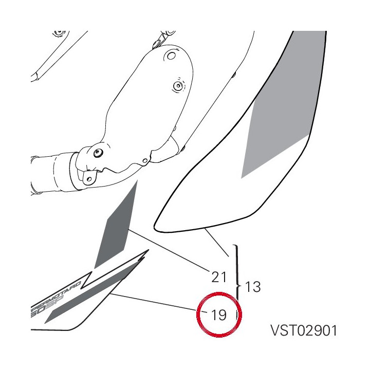 Decalcomanie panneau — réf. 4381E831A | Ducati Store