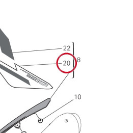 Decalcomanie panneau — réf. 4381E821A | Ducati Store