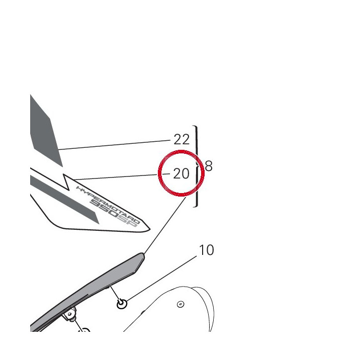 Decalcomanie panneau — réf. 4381E821A | Ducati Store