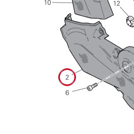 Couvercle ext.courroie hor. — réf. 24511081B | Ducati Store