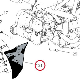 Calotte gauche 48216813AG — réf. 48216813AG | Ducati Store