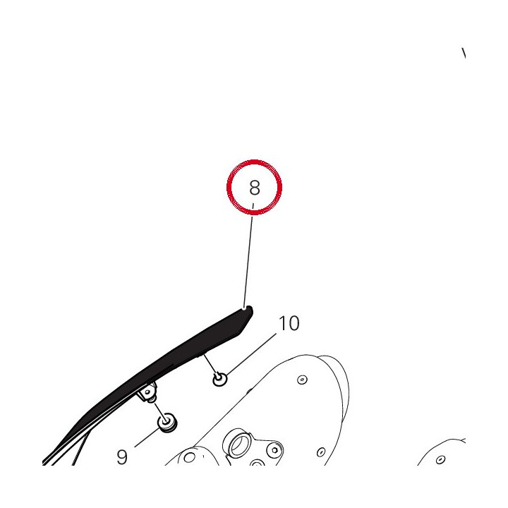Panneau lateral droit — réf. 48019543AF | Ducati Store