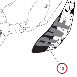 Panneau lateral gauche — réf. 48019533AF | Ducati Store