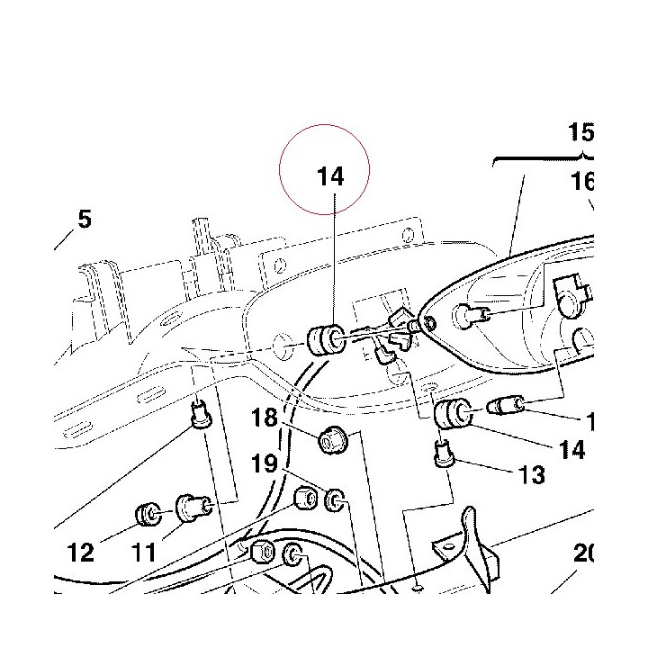 Vibration damper pad 000018048
