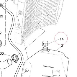 Expansion tank cap 000040427