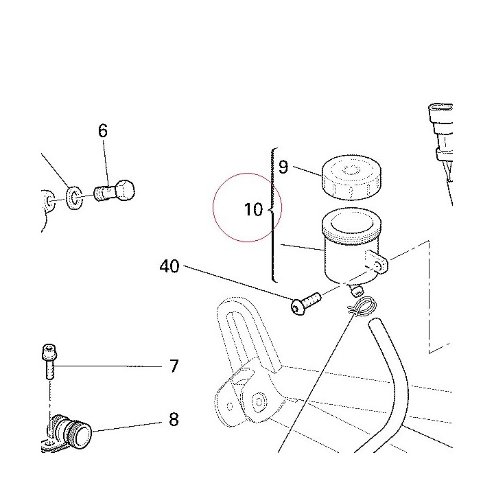Reservoir, brake fluid 000061078