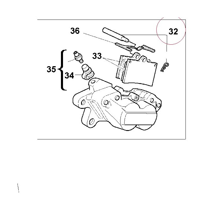 Pad pins overhaul kit 000080301