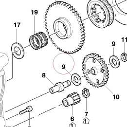 Thrust washer 14.2X22 012440050