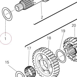 Thrust washer 25.2X32.5X1.2 025147054