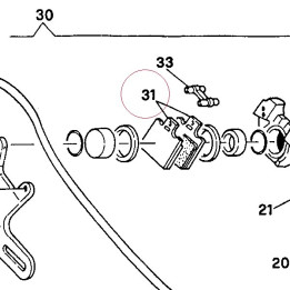 Rear brake pads set 036139666