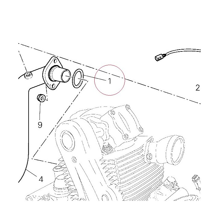 Gasket, exhaust pipe 037084005