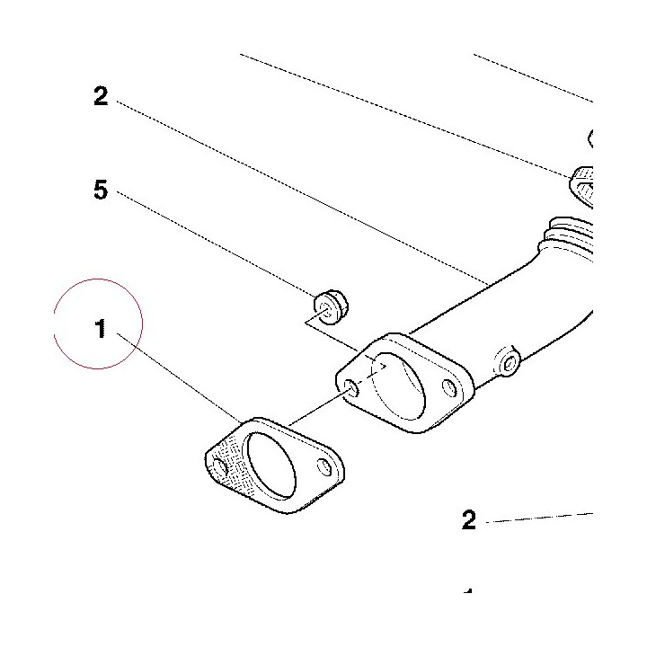 Gasket, intake manifolr 037098755