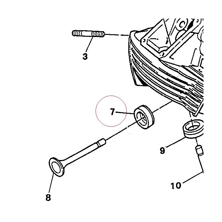Intake valve seat, oversized 065992372