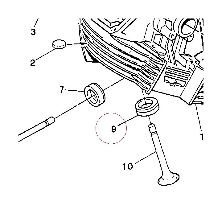 Seat, exhaust valve 065992380