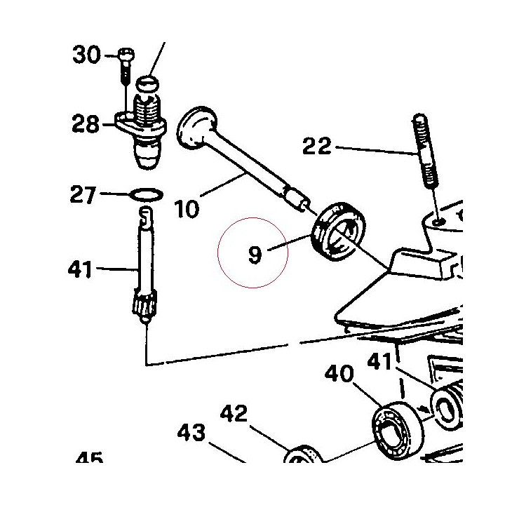 Exhaust valve seat, oversized 065992382