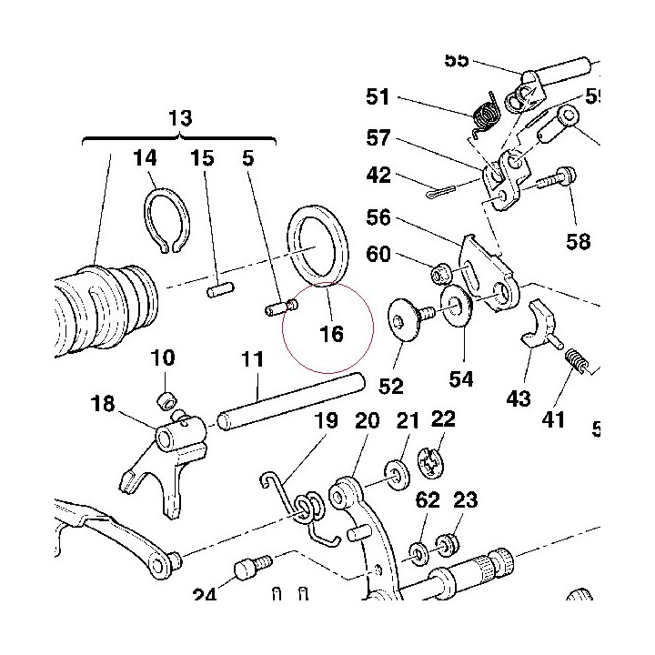 Thrust washer 45.2X49X0.2 066013061