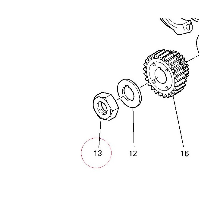 Nut M22X1X8 066047040